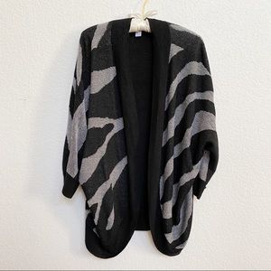 Chico’s Black and Silver Cardigan